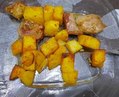 Shishlik with potatoes